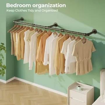 Stylish Wall Mounted Clothes Rack for Modern Spaces