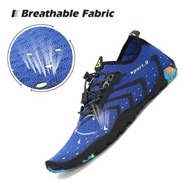 Mishansha Men Water Shoes Barefoot Swimming Shoes for Women Quick Dry Aqua Shoes Non-Slip Swim Pool ...