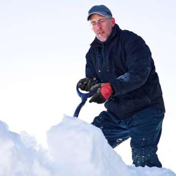 KAYGO Winter Waterproof Thermal Work Gloves for Men and Women, Full Hand Latex Coated, Acrylic Insulated Liner for Freezer Cold Weather, Fine Crinkle Grip,KG140W,Red, L