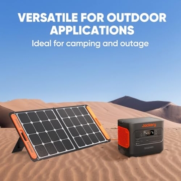 Jackery SolarSaga 100W Solar Panel for Camping and RVs