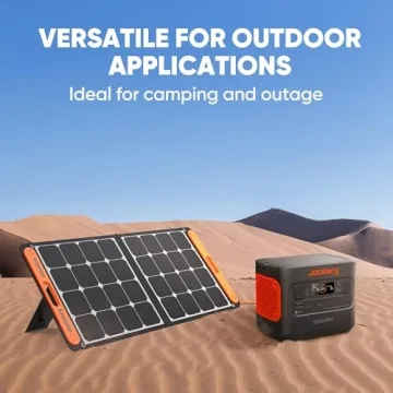 Jackery SolarSaga 100W Solar Panel for Camping and RVs