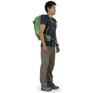 Osprey Manta 24L Men's Hiking Backpack with Hydraulics Reservoir, Green Shade, One Size