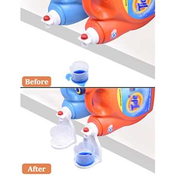 KTCEFE Laundry Detergent Cup Holder, Detergent Drip Catcher, Fabric Softener Liquid Tray Dispenser Organizer Drip Catcher, Laundry Accessories, Keep Laundry Room Tidy (2 Pack)