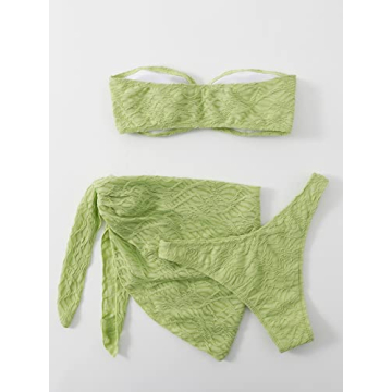 Stylish MakeMeChic 3 Piece Women’s Bikini Swimsuit Set