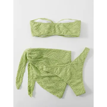 Stylish MakeMeChic 3 Piece Women’s Bikini Swimsuit Set