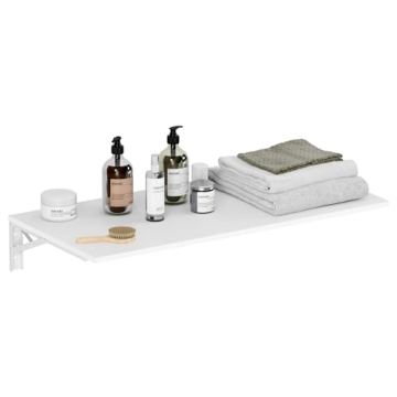 Need Fold Down Wall Mount Desk Heavy Duty Small Folding Wall Table Length 36" Width 20" Perfect Addi...