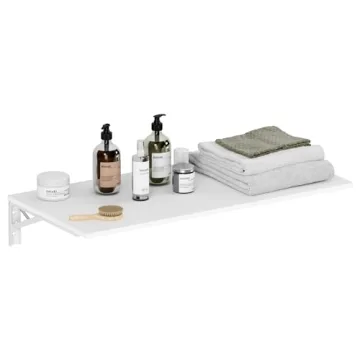 Need Fold Down Wall Mount Desk Heavy Duty Small Folding Wall Table Length 36" Width 20" Perfect Addi...