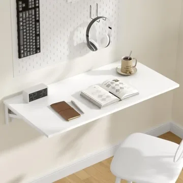Versatile Fold Down Wall Mount Desk for Home Office and More