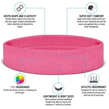 Suddora Moisture-Wicking Workout Headband for All