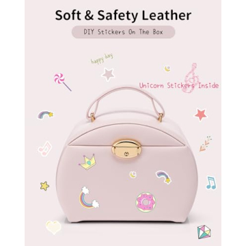 Vlando Kids Musical Jewelry Box for Girls with Drawer and Music