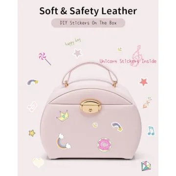 Vlando Kids Musical Jewelry Box for Girls with Drawer and Music