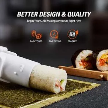 ISSEVE Sushi Making Kit with Bazooka and Tools