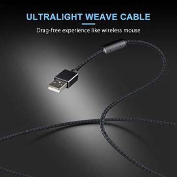 DeLUX 67G Wired Lightweight Gaming Mouse for Ultimate Precision