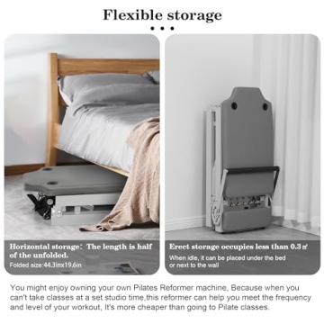 Affordable Foldable Pilates Reformer for Home Workouts