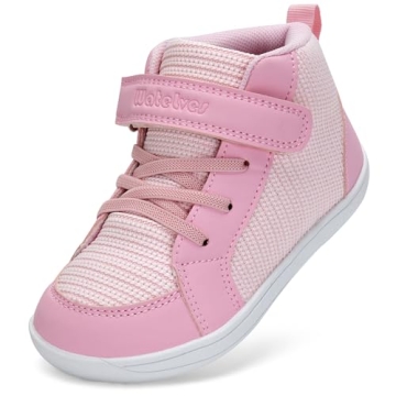 WateLves Toddler Little Kids Wide Barefoot Shoes Boys Girls Winter High Top Minimalist Sneakers Boot...