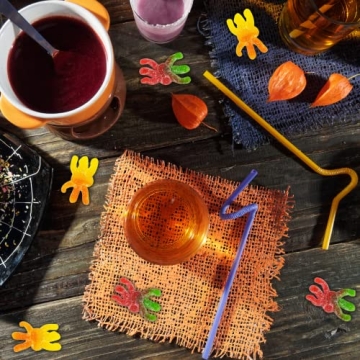 VIDAL Gummi Spooky Spiders for Halloween Fun - Pack of 3