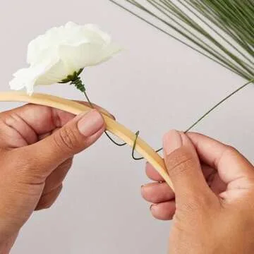 Juvale 200 Dark Green Floral Stem Wire for Crafts