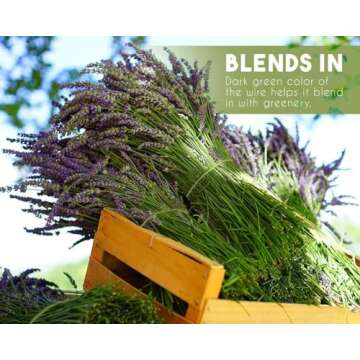 Juvale 200 Dark Green Floral Stem Wire for Crafts