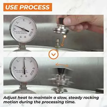 50332 Pressure Canner Regulator 5-10-15lb Replacement for Presto,Pressure Cooker Parts Fit for Presto Models 0175001 0175510 0178107 0178410 6803571,Pressure Canner Parts for 18qt/20qt/21qt/22qt/23qt