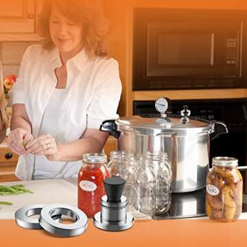 50332 Pressure Canner Regulator 5-10-15lb Replacement for Presto,Pressure Cooker Parts Fit for Presto Models 0175001 0175510 0178107 0178410 6803571,Pressure Canner Parts for 18qt/20qt/21qt/22qt/23qt