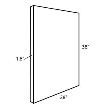 Kate and Laurel Sylvie Crowded Beach from Above Framed Canvas Wall Art by Amy Peterson, 28x38 White, Coastal Beach Art for Wall