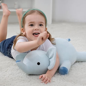 Weighted Elephant Plush Toy for Comfort & Support