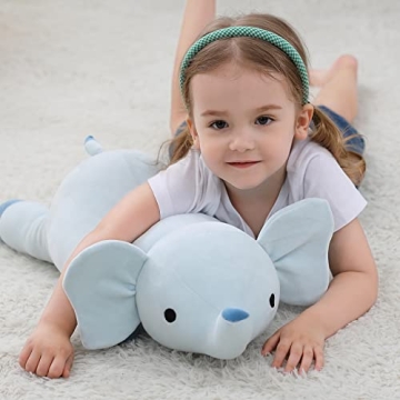 Weighted Elephant Plush Toy for Comfort & Support