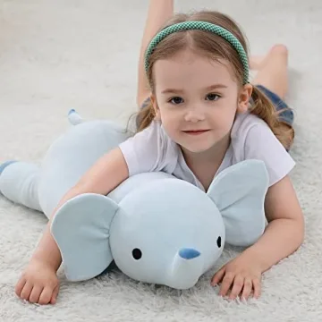 Weighted Elephant Plush Toy for Comfort & Support