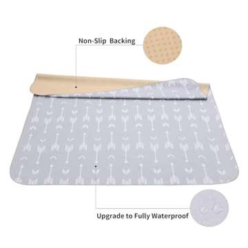 WOMUMON 51" Baby Splash Mat for Under High Chair - Washable Anti-Slip Floor Mat for Arts, Crafts and...