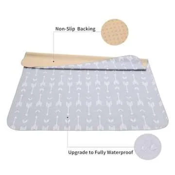 WOMUMON 51" Baby Splash Mat for Under High Chair - Washable Anti-Slip Floor Mat for Arts, Crafts and...