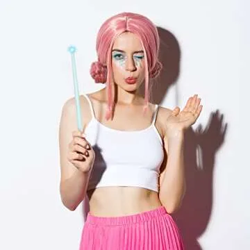 Skylety 3 Pieces Light up Wand Magic Light and Sound Toy Illuminating Princess Wand Fairy Toys Christmas Party Costume Accessory for Xmas Cosplay Masquerade(Pink, Purple, Blue)