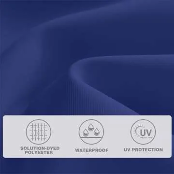 AreShark 9 FT Patio Umbrella for Outdoor, Outdoor Table Umbrella with Push Button Tilt and Crank, Outdoor Patio Umbrellas with 8 Sturdy Ribs, Patio Umbrellas for Market, Garden, Deck, Backyard, Pool (Navy)