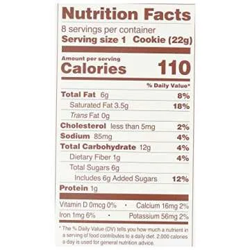 Simple Mills Almond Flour Soft Baked Cookies, Chocolate Chip - Gluten Free, Healthy Snacks, Made with Organic Coconut Oil, Plant Based, 6.2 Ounce (Pack of 1)