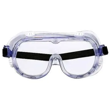 3M Goggle Chemical Splash, Impact-Resistant, Blocks 99.9% of UV, Scratch Resistant, Adjustable Strap, Indirect Ventilation, Flexible Frame Conforms To Face For Secure & Protective Fit (91252H1-DC-10)