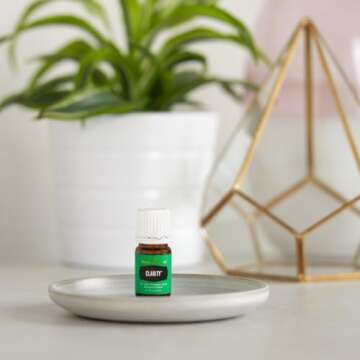 Young Living - Clarity Premium Essential Oil 5 ml | Aromatherapy Diffuser | Promotes Clear Mind, Concentration, & Enhanced Meditation & Yoga | Blend of 12 Oils that are 100% Pure