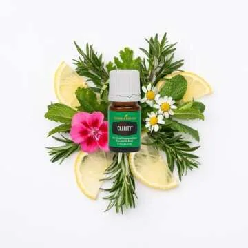 Young Living - Clarity Premium Essential Oil 5 ml | Aromatherapy Diffuser | Promotes Clear Mind, Concentration, & Enhanced Meditation & Yoga | Blend of 12 Oils that are 100% Pure