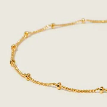Elegant MEVECCO Gold Anklet for Women 14K Plated Jewelry