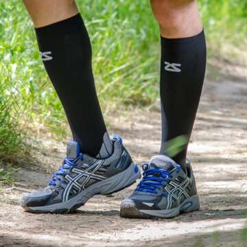 Zensah Tech+ Compression Socks for Sports and Travel
