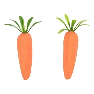 Juvale 100 Pack Artificial Fake Baby Carrots for Craft DIY Home Kitchen Decoration