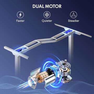 FLEXISPOT Pro Corner Desk Dual Motor L Shaped Computer Electric Standing Table Sit Stand Up Height Adjustable Desk Home Office Table with Splice Board, 63x40 White