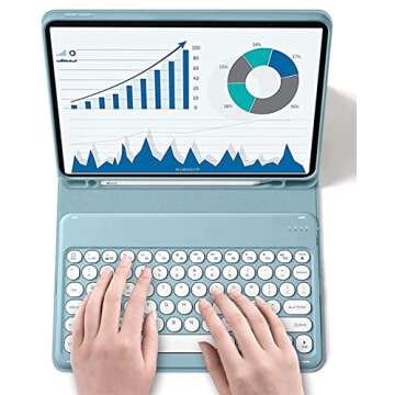 for Kindle Fire HD 10/10 Plus Tablet (13th/11th Generation, 2023/2021 Release) 10.1", Detachable Rou...