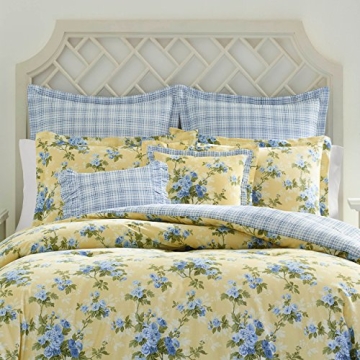 Laura Ashley Reversible Queen Comforter Set for Cozy Bedrooms