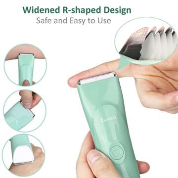 Silent & Safe Baby Hair Clippers - Waterproof & Rechargeable