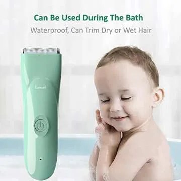 Silent & Safe Baby Hair Clippers - Waterproof & Rechargeable