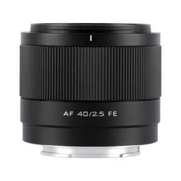 VILTROX AF 40mm f2.5 FE Full Frame Lens for Sony Cameras - Lightweight, Sharp, Affordable