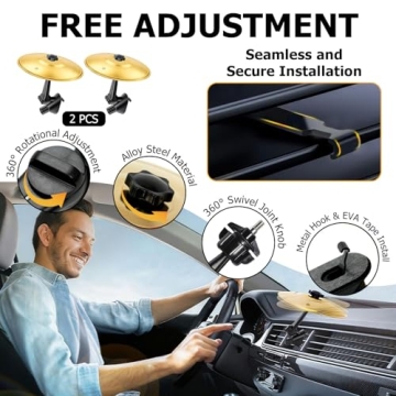 2 Pack Mini Car Cymbals - Fun Driving Accessory