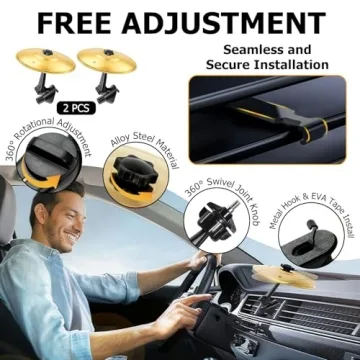 2 Pack Mini Car Cymbals - Fun Driving Accessory