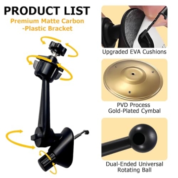2 Pack Mini Car Cymbals - Fun Driving Accessory