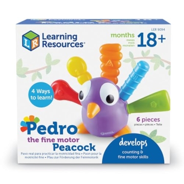Engaging Learning Resources Fine Motor Peacock Toy for Toddlers