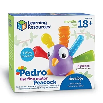 Engaging Learning Resources Fine Motor Peacock Toy for Toddlers